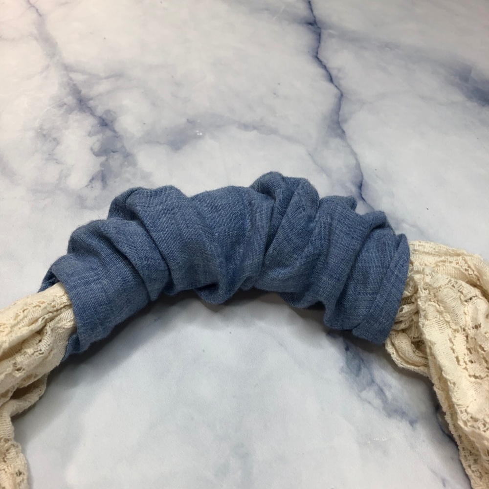 Charming Charlie Cream Floral Lace Infinity Scarf - Picture 4 of 5